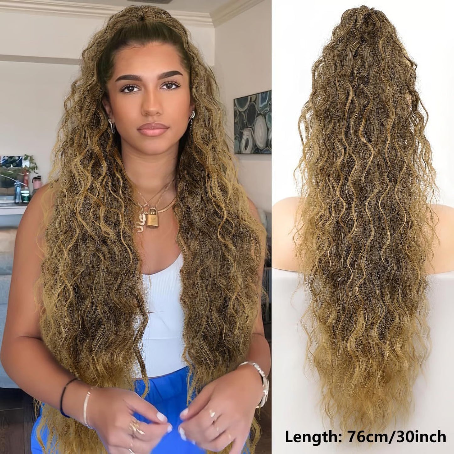 Dark Ash Blonde Ombre with Blonde Highlights