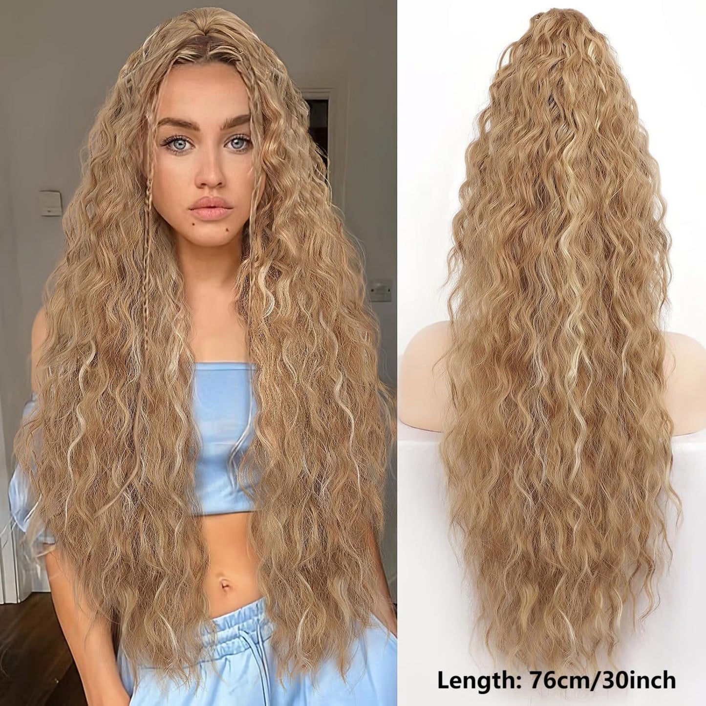 Caramel Blonde with Blonde Highlights