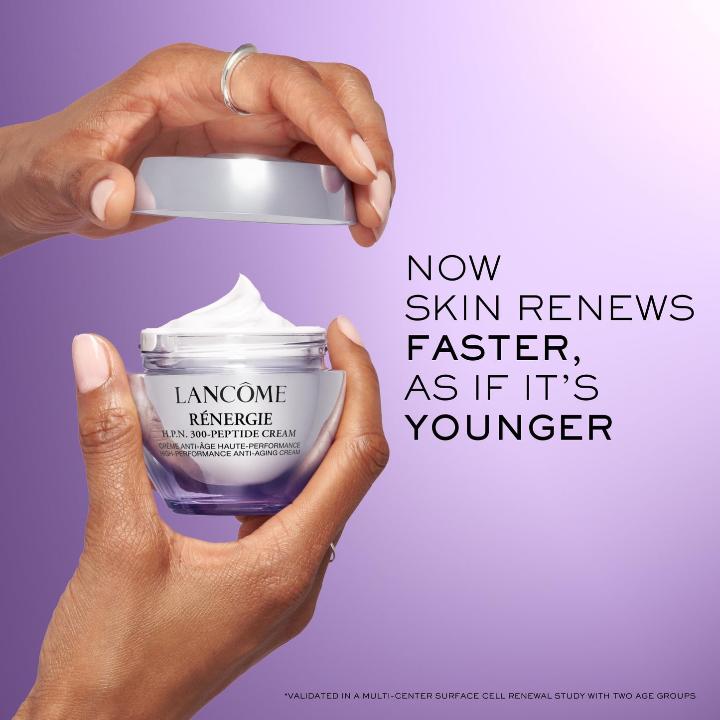 Lancôme Rénergie H.P.N 300-Peptide Face Cream – with Hyaluronic Acid & Niacinamide – Helps Visibly Reduce Lower Face Sagging - Wrinkles & Dark Spots – 50ml