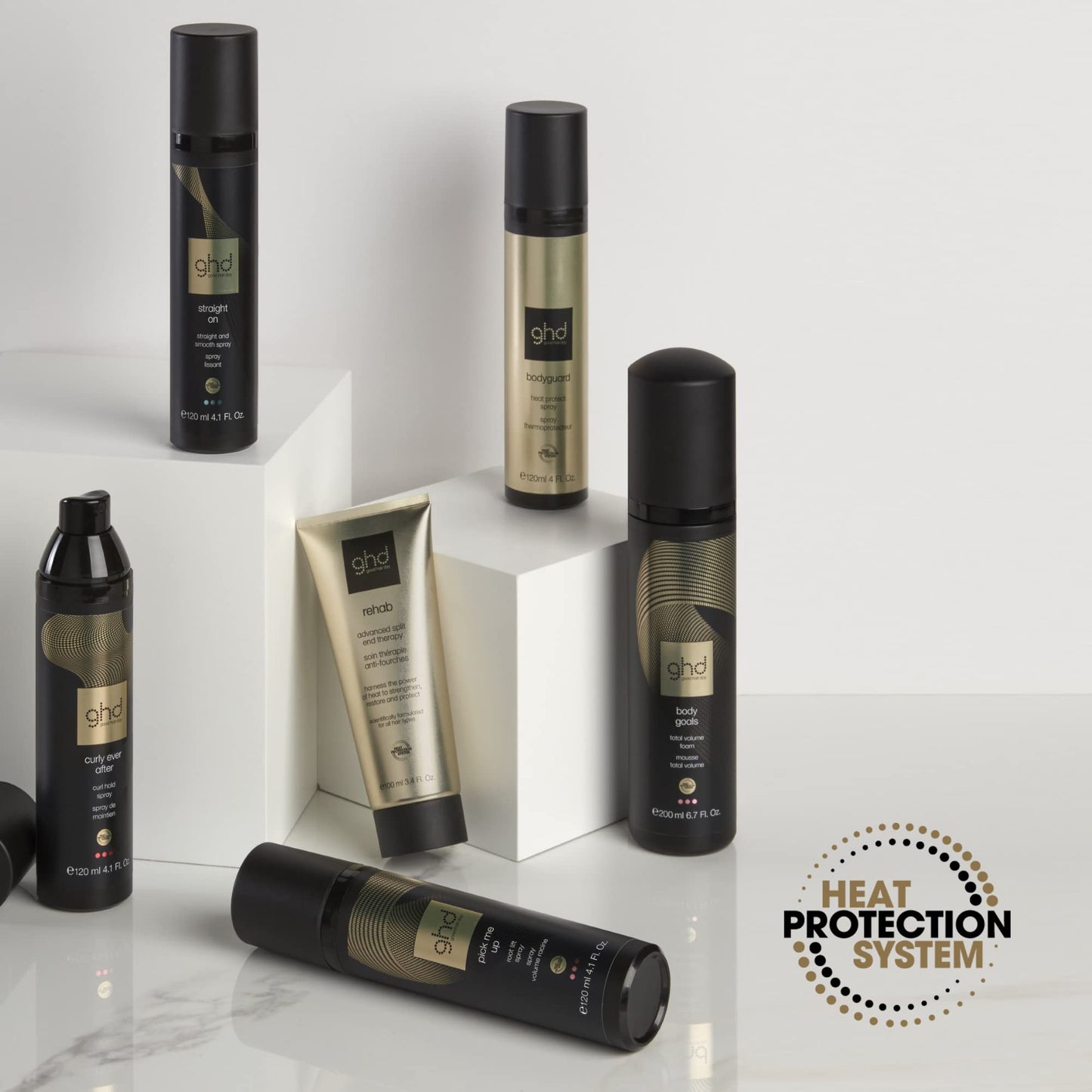 ghd Bodyguard - Heat Protection Styling Spray, Hair styling, Protect Hair From Everyday Heat Styling, 120ml For All Hair Types