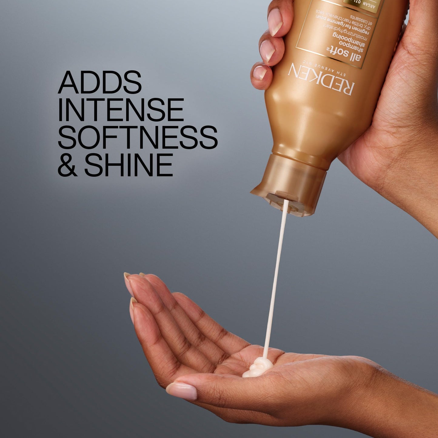 Redken All Soft Shampoo | For Dry/Brittle Hair | Provides Intense Softness and Shine | With Argan Oil | 300ml