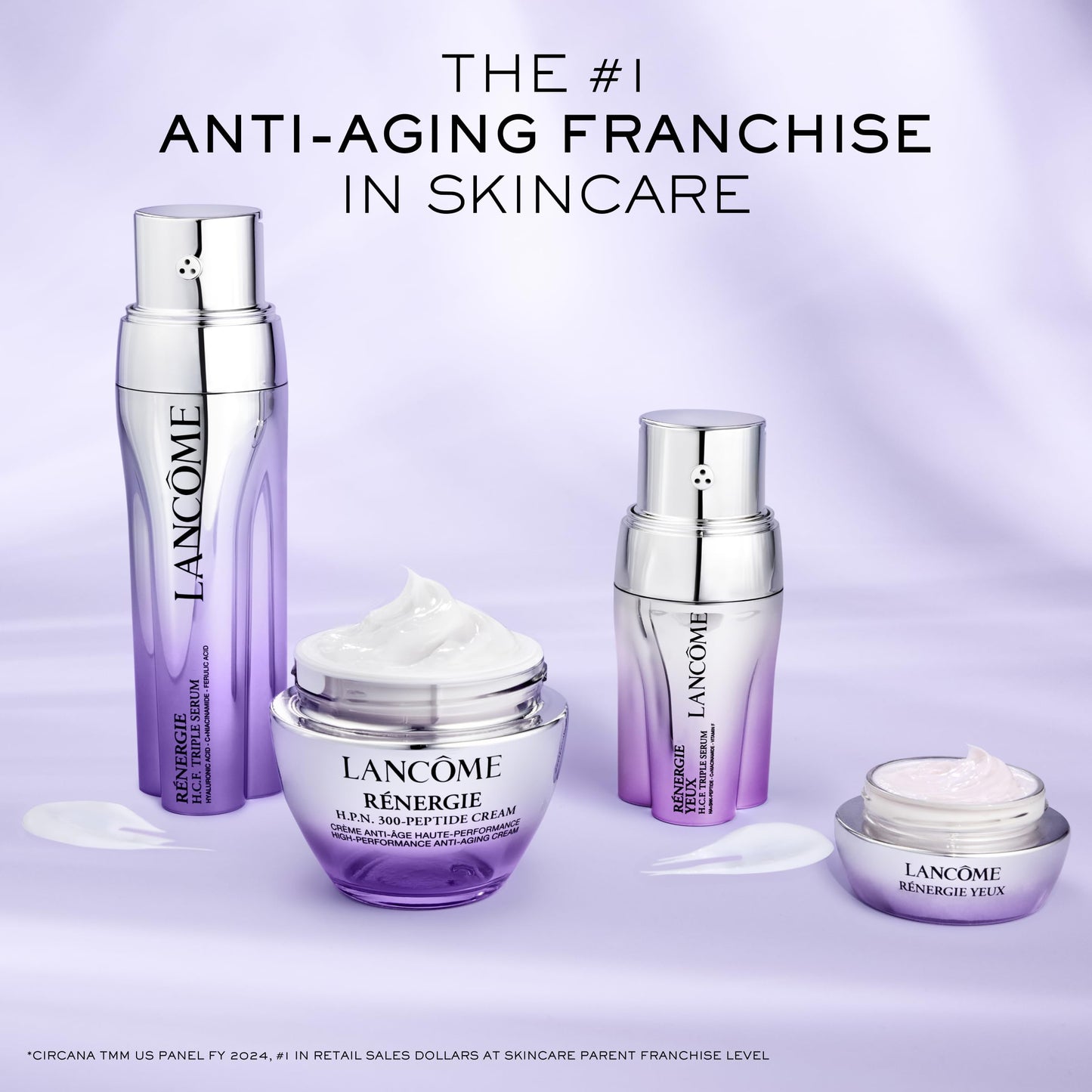 Lancôme Rénergie H.P.N 300-Peptide Face Cream – with Hyaluronic Acid & Niacinamide – Helps Visibly Reduce Lower Face Sagging - Wrinkles & Dark Spots – 50ml