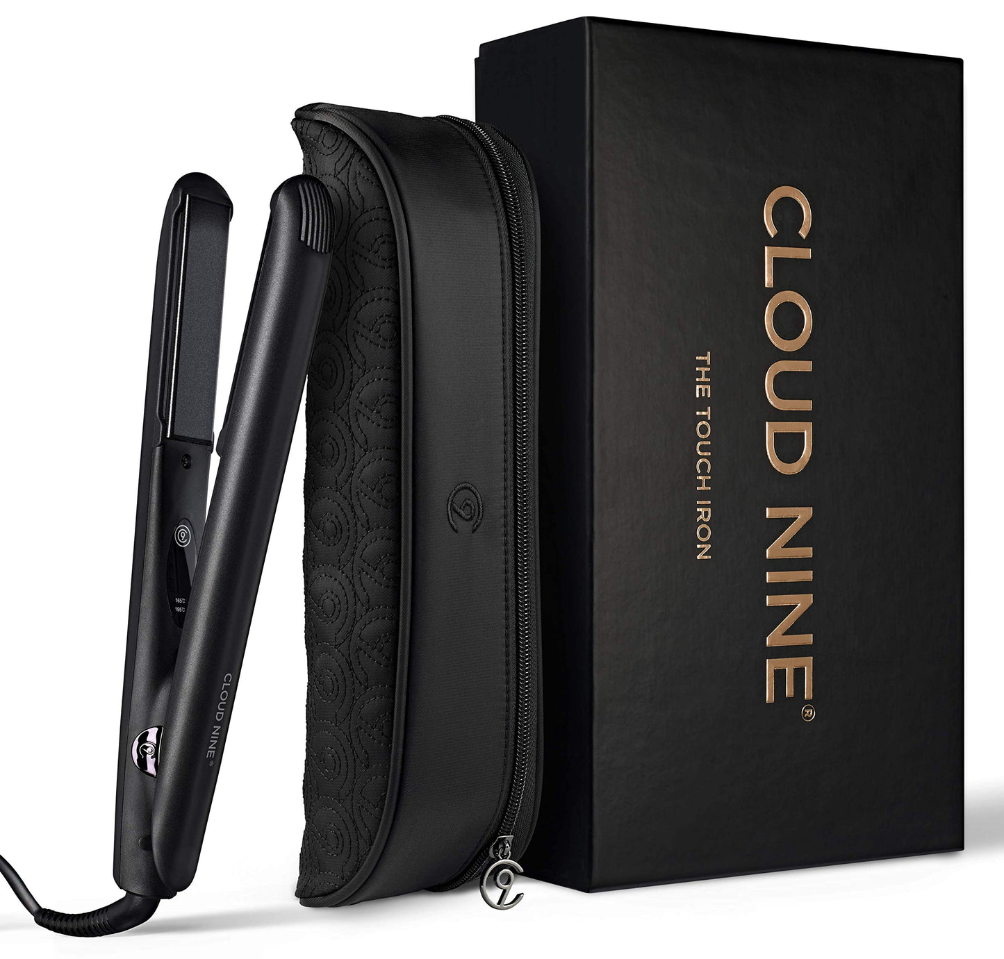CLOUD NINE The Touch Iron Hair Straightener | Variable Temperature Control Quick Heat Touch Technology Ceramic Floating Plates Spring Flex Styling | Perfect for Smooth Sleek Results